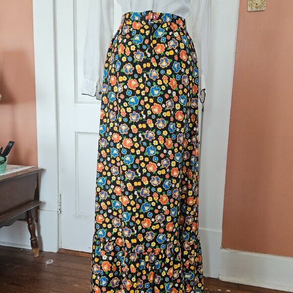 Vintage 70's Bobbie Brooks Mod Shirt and Maxi Skirt Set  S-2/4 - Picture 6 of 12